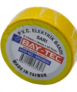 Mk0800 Bay-Tec Pvc Elektrik Bantı 10 yards (Sarı)