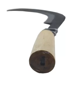 Alternative view of Fafatara El Yapımı Yılan Kaçırıcı Halkalı Orak – Ahşap Saplı, 38 cm Uzunluk